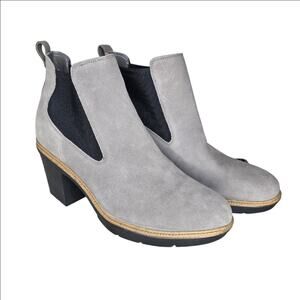 Dr. Scholl's Gray First Class Suede Chelsea Ankle Boot Size 11